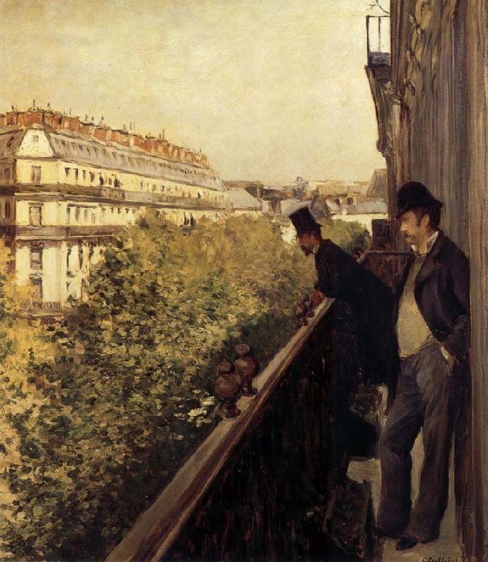 Gustave Caillebotte The man stand on the terrace Germany oil painting art